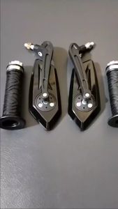 PAKET HEMAT Spion tanduk spion segi + grip set jalu universal beat Vario Supra Mio f1zr NMAX RX king dll