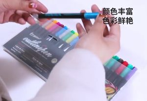 12/24 Colors Sketch Manga Drawing Dual Head Watercolor Marker Pen For Draw Animation Coloring Books Design Art Supplies