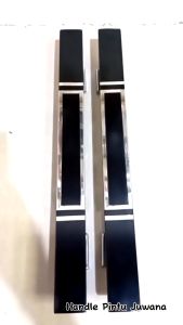 1 Set 4 Gagang dan Body Kunci Pelor Handle Pintu Rumah Dua Daun Minimalis Terbaru 45 cm 60 CM Stenliss Anti Karat - Tarikan Pintu Kupu Tarung