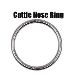 1Pcs Stainless Steel Nose Ring For Cow Cattle Big Cattle Nose Ring Cattle Traction Ring