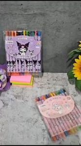 SOS Crayon Putar Fancy 12 Warna Panjang 1012 BTS / Twist Crayon