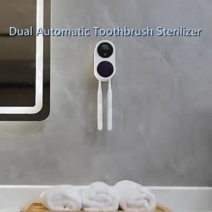 MeeGoo Toothbrush Sterilizer Antibacterial Bathroom Auto Drying UVC Disinfection Electric Toothbrush Travel Case Sensor-activated Box Opener