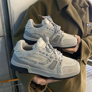 Luxurious Mens Shoes Spring Autumn Breathable Trendy Retro Casual Thick Bottom Bread Shoe Youthful Sports Style