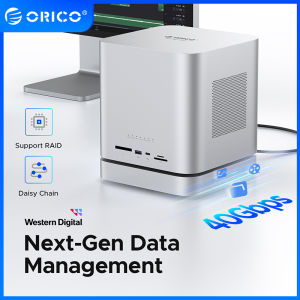 ORICO Data Matrix 1500MB/S 40Gbps Enclosure 12 In 1 Dock with Raid 22TB 3.0 WD Hard Disk Drive NVMe SSD CF SD TF DP 8K 30Hz Port