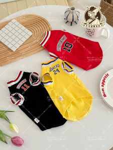 Pure Cotton Cat Vest Lightweight Short Sleeve Breathable Sporty Design Ideal for Cats Who Love to Play Basketball