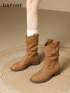 Daphne | Stacked Western Ankle Boots