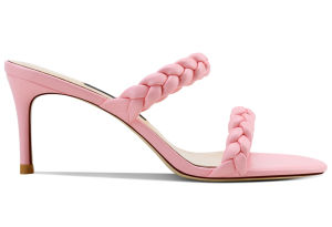 European Style Leather High Heel Sandals With Thin Strap