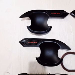 Paket Variasi Outer Pintu Handle Tank Cover Mobil Toyota Calya Hitam Doff