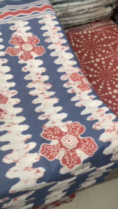 Kain Batik Trr Kekinian Warna Pastel Motif Piramida Ukuran Panjang Modern Kekinian