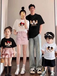 JIEBANXI | Family Matching Mickey T-Shirts for Summer Beach