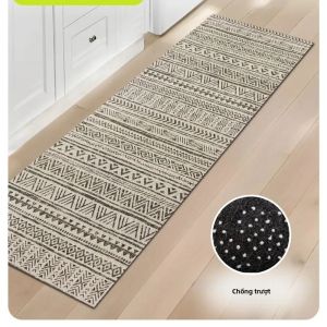 Thảm Trải Sàn Hành Lang VIKAMA Thảm Trải Sàn Bằng Vải Polyester Chống Nước Chống Phai Màu Cho Phòng Ngủ Phòng Khách Nhà Bếp Dễ Dàng Làm Sạch Trang Trí Nhà Cửa