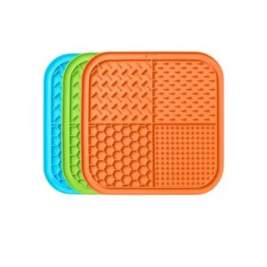 XMSJ | Pet Lick Silicone Mat Dogs Pet Slow Food Plate for Dog Bathing Distraction Silicone Dog Sucker Food Training Dog Feeder Supplies