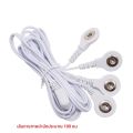 2 WAY + 4-Way เครื่องนวดปุ่ม Electrode Electrode Pads การเชื่อมต่อมาตรฐานนวดสําหรับ TENS Unit สายไฟสาย. 