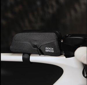 【มาถึงใน 3 วัน】ROCKBROS Cycling Top Tube Bag 0.6L/0.9L Magnetic Waterproof  Bicycle Frame Bag Large Opening Narrow Shape MTB Road Bike Triangle Bag