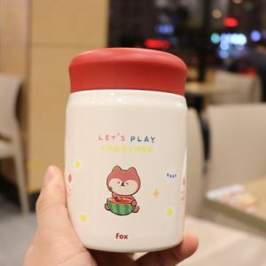 Portable Wide-Mouth Stainless Steel 316 Insulated Rice Box Silver Ear Soup Slow Cooker Student Office Workers Porridge Barrel