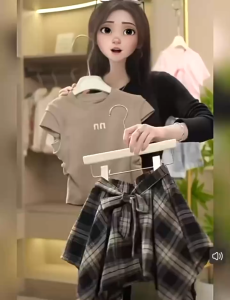 Seluar Pinggang Langsir Covering Buttocks Curtain Layer Pant Baju Kurung Fake Skirt Raya Fashion小屁帘女下摆底神器内搭叠穿遮臀裙屁帘内搭半身裙