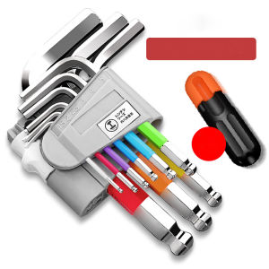 ชุดประแจหกเหลี่ยม CR-V ประแจแอล 9ตัว/ชุด แข็งแรง ทนทาน ปะแจหกเหลี่ยม