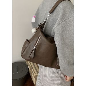 Fall Winter Large Capacity Womens Shoulder Bag 2024 New Loose Commuter Tote Casual Versatile Single Shoulder Bag