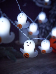 ตกแต่งงานปาร์ตี้ฮาโลวีน สตริงไฟสีเหลือง สี่เหลี่ยมจัตุรัส ลูกโป่ง ตกแต่งหน้าร้าน ตกแต่งบ้าน ตกแต่งสวน