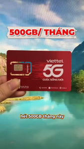 Siêu sim 5G Viettel Gói Data Khủng 500GB/tháng Data Tốc Độ Cao Dùng mạng Không Giói Hạn Theo Ngày - Sử Dụng Trọn Gói 6 - 12 Tháng KHÔNG NẠP TIỀN  KHÔNG PHÁT SINH CƯỚC | 6T5G125 - 12T5G125 . FREESHIP - CHƯA KÍCH HOẠT