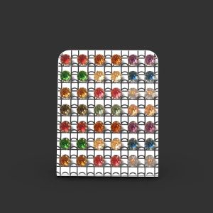 EARRINGS EARRING EAR STUD STUDS JEWELRY JEWELLERY HOLDER STORAGE ORGANIZER MINI SMALL RACK CASE SHOWCASE DISPLAY STAND CLEAR ACRYLIC 42 HOLES TEMPAT PENYIMPANAN RAK PAJANGAN ANTING PERHIASAN AKRILIK BENING TRANSPARAN MOTIF PATTERN FREESTYLE GEOMETRIC-08