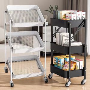 Folding Multilevel Movable Storage Rack