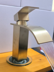 HyPertech 304 Stainless Steel Waterfall Faucet with Hot/Cold Water. Ideal for Bathroom Hotel and Living Room Use