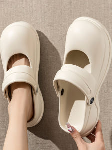 รองเท้าแตะ Mary Janes สำหรับผู้หญิง รองเท้าแตะ EVA หนา รองเท้าแตะสำหรับใส่ในบ้าน รองเท้าแตะฤดูร้อน รองเท้าแตะชายหาด รองเท้าแตะสำหรับใส่ไปทำงาน