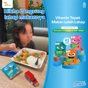 Youvit Curcuma Kids 7 Gummy - Multivitamin Penambah Nafsu Makan Anak