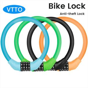 VTTO Bike Lock Anti-theft Password Lock Fixed Bicycle Ring Lock for Outdoor Sports Bicycle