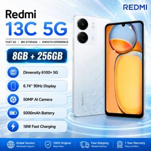Redmi | 2026 new Redmi 13C 5G 8GB+256GB Smartphone Dimensity 6100+ 6.74 90Hz Display 50MP AI Camera 5000mAh Battery Dual SIM 5G