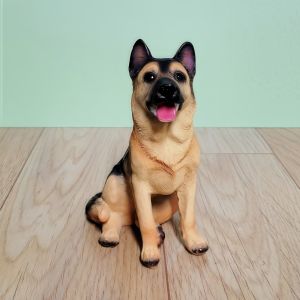 New Resin Shepherd Dog German Shepherd Dog Animal Model Hallway Puppy Car Decoration Artificial Dog Home Living Room Gift