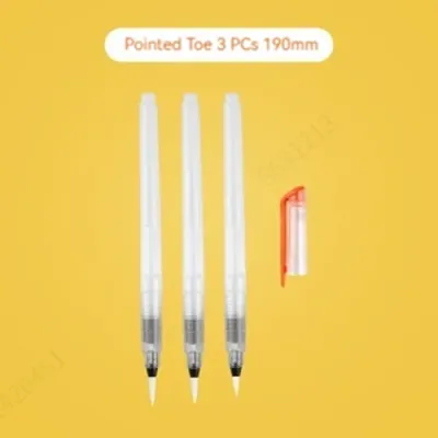 3/6Pcs Refillable Watercolor Brush Pen Set Soft Water Paint Markers for Sketching Drawing & Professional Art Supplies