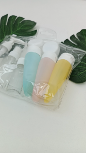 Kids Corner 10Pcs Bottles Set Containers for Shampoo Cosmetic Lotion Conditioner Refillable Plastic Bottles