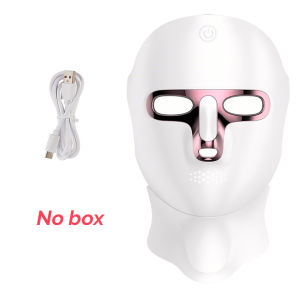 Foreverlily | 7 Color LED Facial Mask Face and Neck Photon Skin Rejuvenation Whitening Tighten Rechargeable Neck Face Care Beauty Treatment