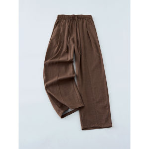 ZHUOCAN | American Pleated Splicing Luxury Breathable Loose Pants