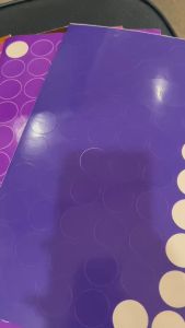 สติ๊กเกอร์พีวีซี ฟู่ซุ่น โทนสีน้ําตาล ม่วง ไซส์หน้ากว้าง 53cm Sticker PVC แบ่งขาย สติกเกอร์ ปลีกย่อย 10 20 30 40 50m