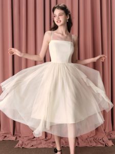 TAMMY TANGS | Sugar Power Irregular Mesh Strap Dress High Waist Slimming Midi Dress Summer City Walk Work Commute Date Party Shopping