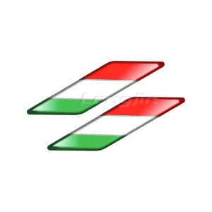 for Aprilia Ducati Piaggio Vespa Accosato Sticker 3D Motorcycle Decal Italy Flag Stickers Italia Limited Edition Sticker Case
