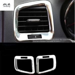 2 Chiếc Thép Không Gỉ Điều Hòa Không Khí Ổ Cắm Trang Trí Có Cho 2009-2015 OPEL Insignia/Vauxhall Insignia Nội Thất Ô Tô Miếng Dán
