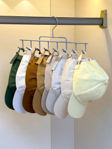 Multi-Functional Hat Storage Rack No-Drilling Required Closet Organizer with Hooks for Student Dormitory And Wardrobe