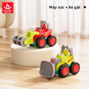 Huile Toys | Đồ Chơi Cần Cẩu Xây Dựng Mô Phỏng Quán Tính Giáo Dục