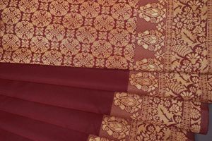 MK1256 SAREE / READY MADE  FABRIC : SOFT LICHI SILK CLOTH