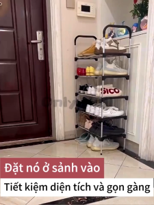 [HCM]Kệ giày dép 5 tầng khung inox cam kết sản phẩm đúng mô tả chất lượng đảm bảo an toàn cho người sử dụng