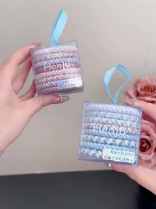 Elastic Damage-Free Multi-color Hair Ties Set