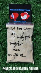 FKM Clear & Healthy poll bakteri starter dan penjernih air optimal kualitas bahan komplit membuat air bening dan sehat untuk ikan