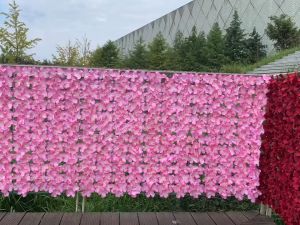 【Trusted】 Roll Up Artificial Flower Wall Panel Fence Plants Ivy Fence Balcony Courtyard Garden Decoration Fence Wedding Flower Row Fence