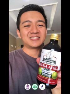 Cuka Apel Untuk Kolesterol gula darah & menurunkan berat badan kemasan besar Herbal BPOM