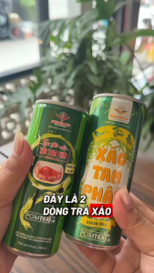 Trà Thảo mộc Xáo Tam Phân Khánh Hòa Pomtea Đường phèn Lon 240ML