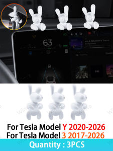 For Tesla Model Y Juniper & Model 3 Highland Central Screen Mini Puppy Dog Ornaments – Cute Car Interior Accessories Decorative